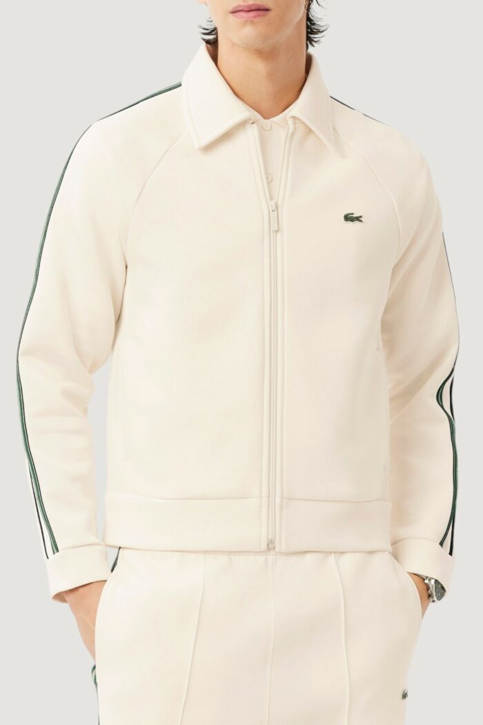 Felpa senza cappuccio LACOSTE Panna