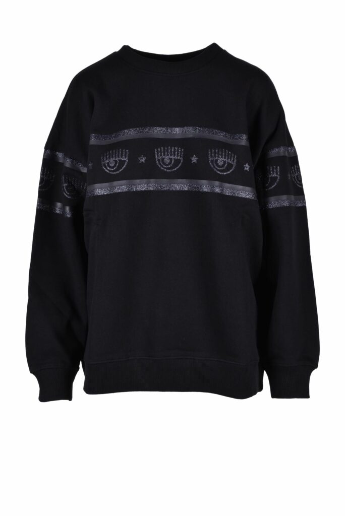 Felpa con cappuccio CHIARA FERRAGNI Nero