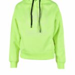 Felpa con cappuccio CHIARA FERRAGNI VERDE FLUO - Foto 1