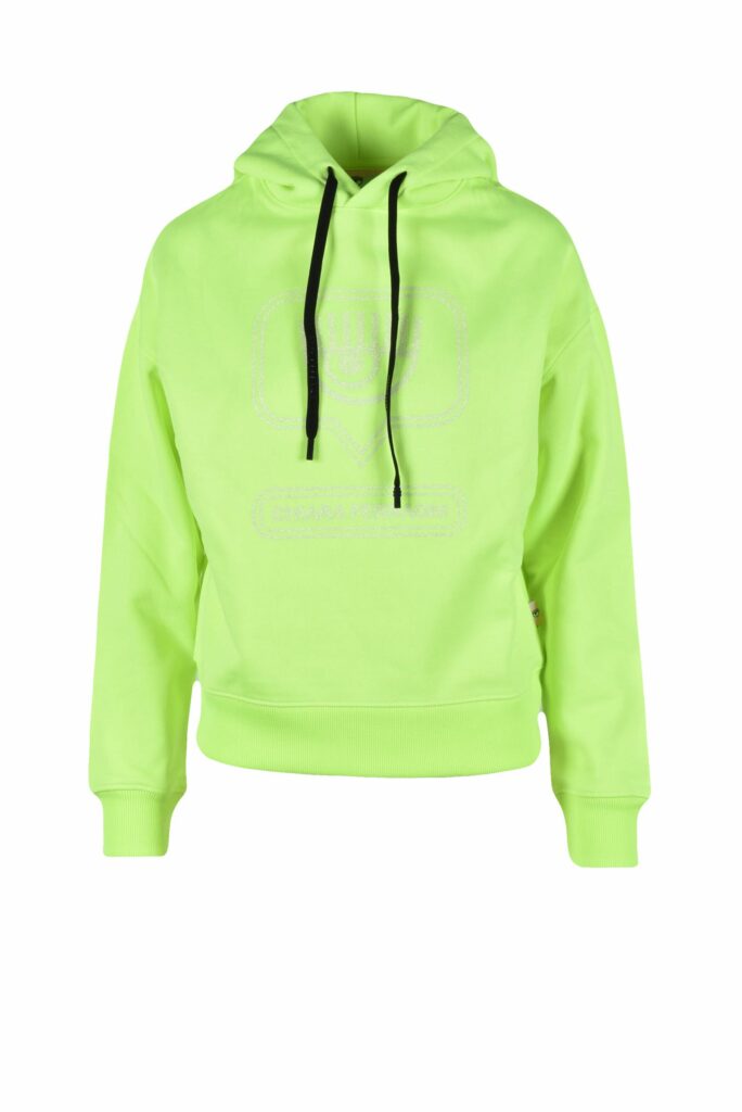 Felpa CHIARA FERRAGNI  VERDE FLUO