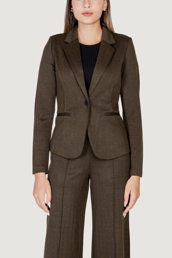 Giacca ICHI ihkate jacquard bl4 Verde Oliva