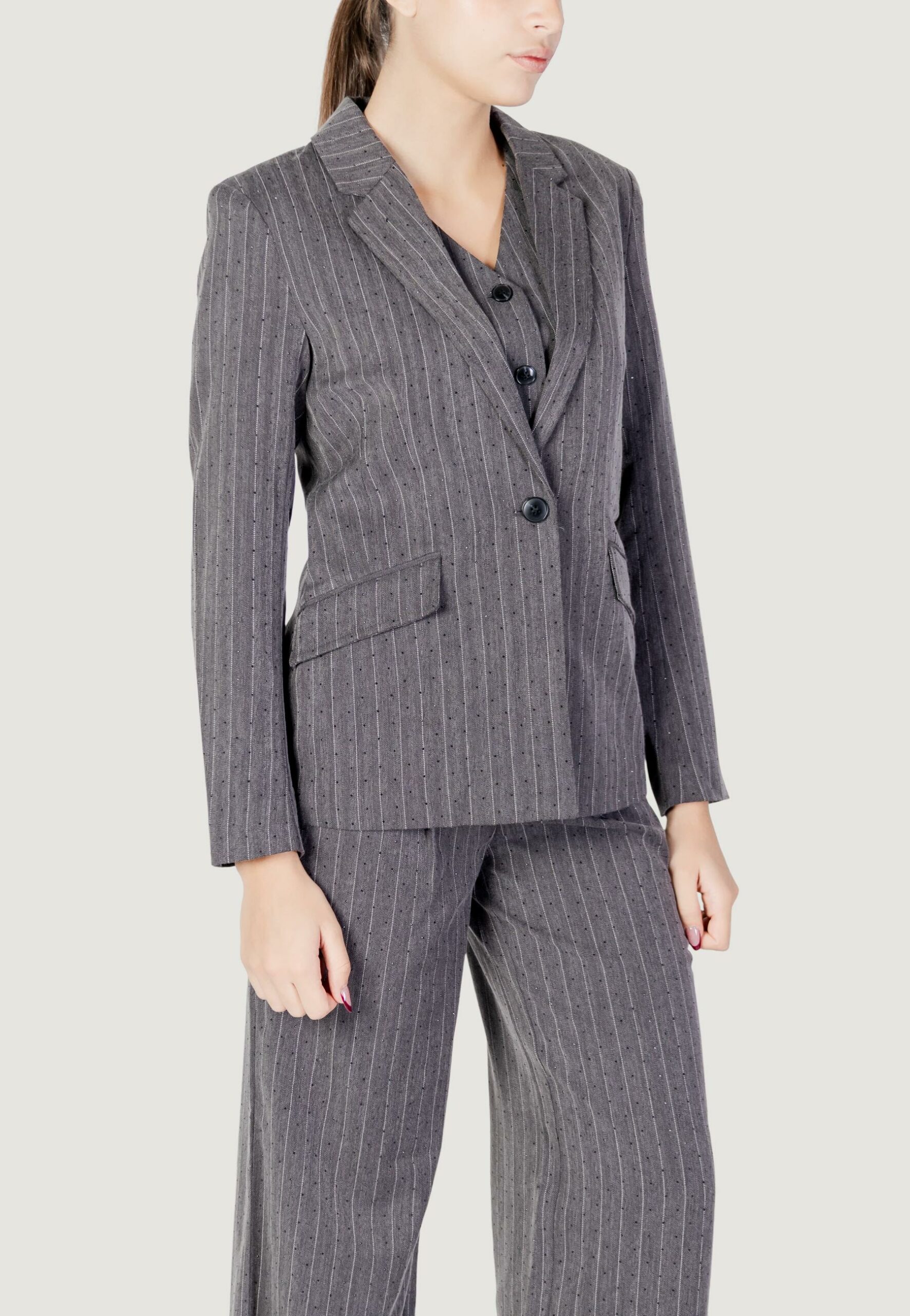 Giacca Only onlalya-siga life hb rhine blazer tlr Grigio Scuro - Foto 5