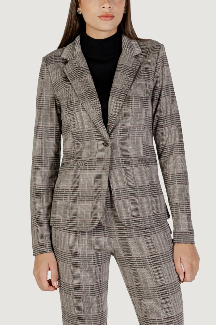 Giacca da completo ICHI ihmanse check bl Beige