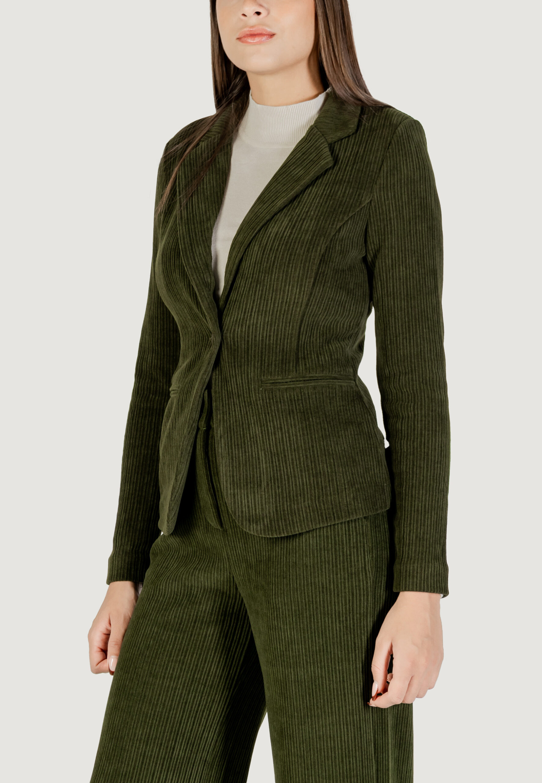 Giacca da completo ICHI ihkate corduroy bl3 Verde - Foto 4