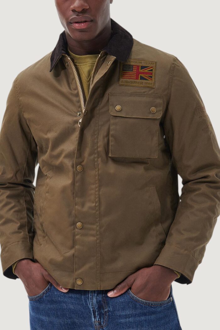 Giacchetto Barbour international workers wax Terra – Fango