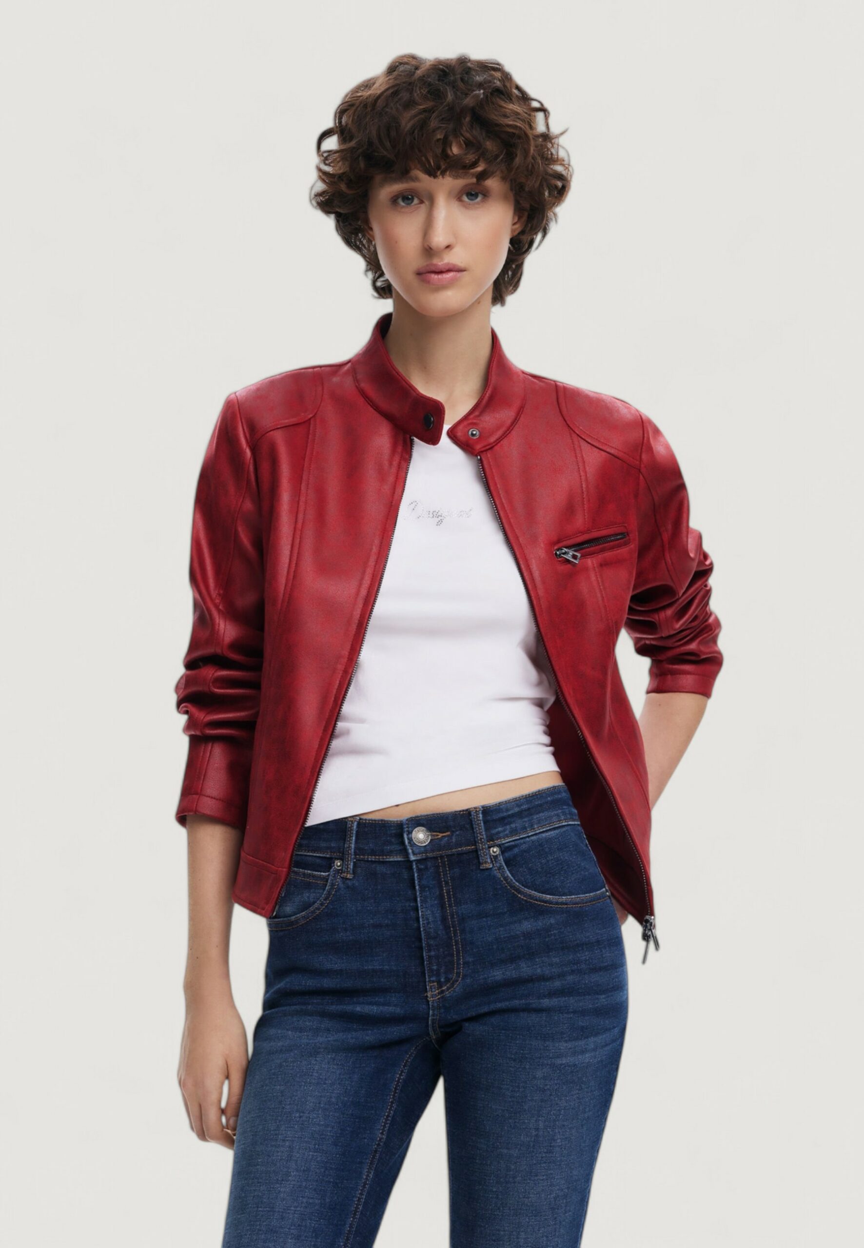 Giacchetto Desigual chaq atlanta Rosso - Foto 2