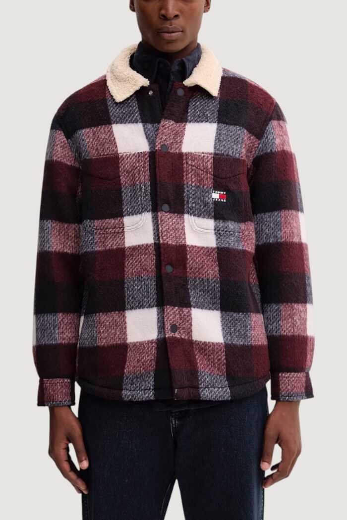 Giacchetto Tommy Hilfiger Jeans tjm check teddy over Blue scuro