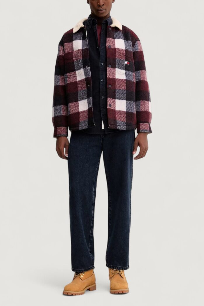 Giacchetto Tommy Hilfiger Jeans tjm check teddy over Blue scuro