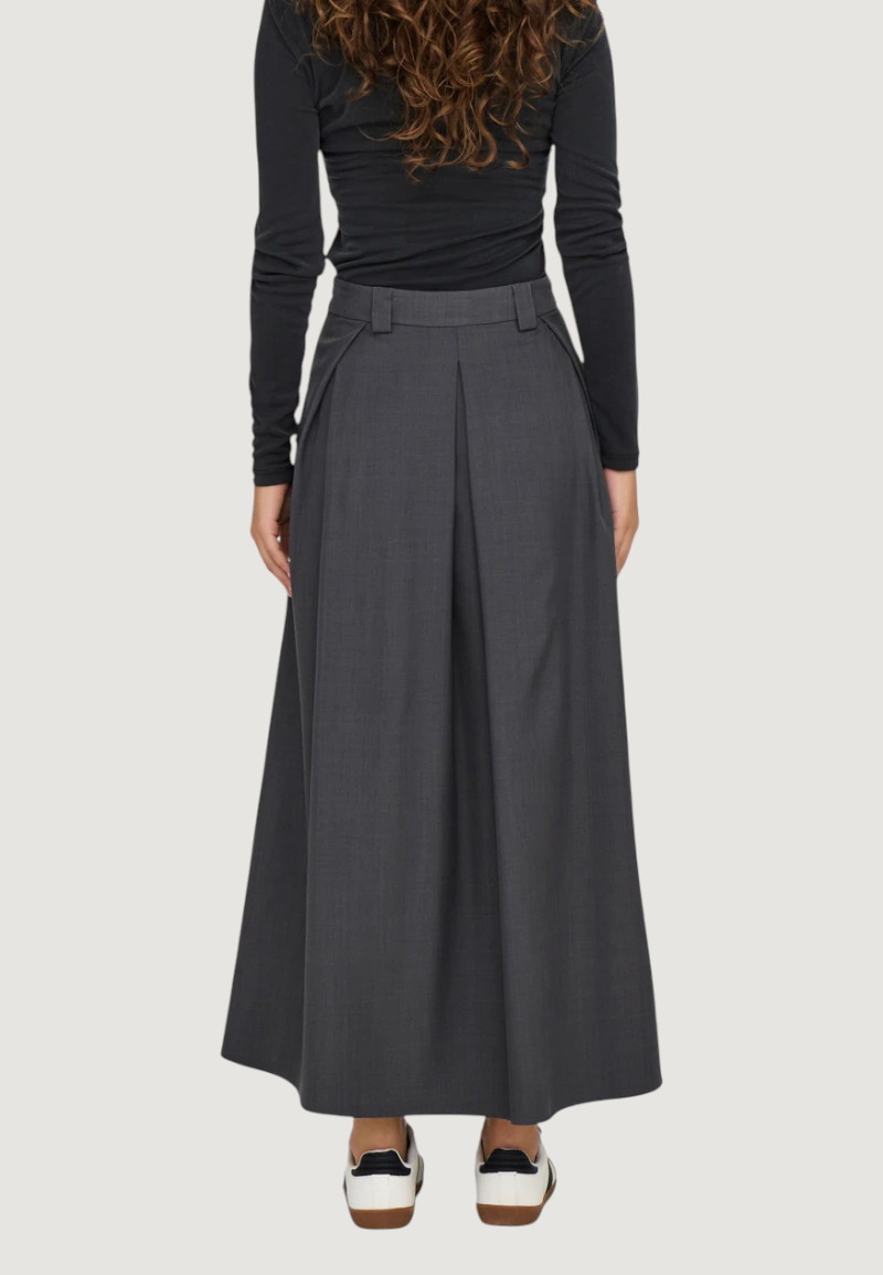 Gonna lunga Only onlginny hw mel wide long skirt pnt Grigio - Foto 2