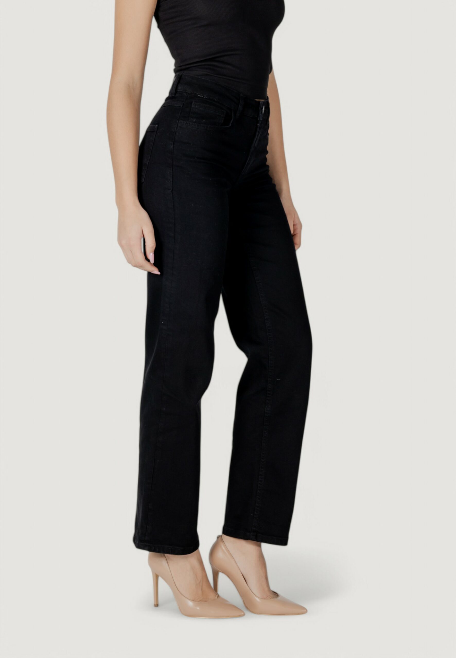 Jeans larghi ICHI ihtwiggy straight Nero - Foto 3