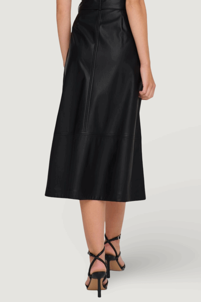 Longuette Jacqueline de Yong jdyantoine hw faux leather skirt pnt Nero