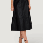 Longuette Jacqueline de Yong jdyantoine hw faux leather skirt pnt Nero - Foto 1