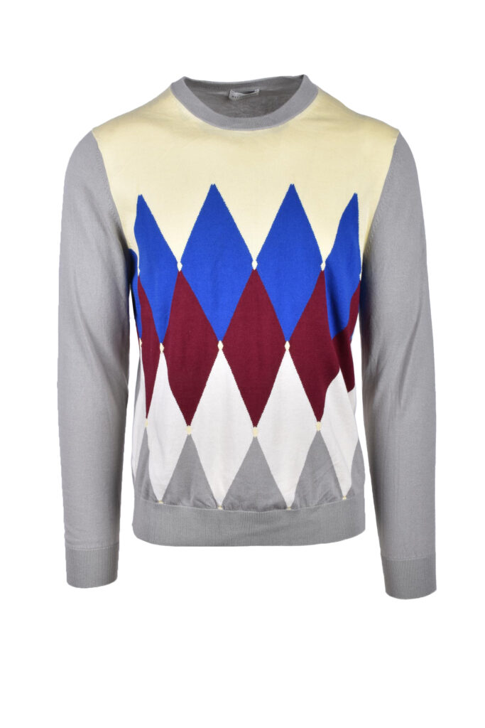 Maglia BALLANTYNE  GRIGIO/GIALLO