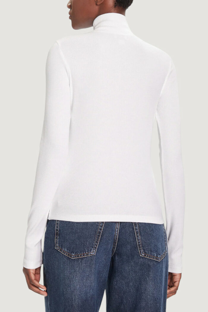 Maglia Calvin Klein Jeans ls woven label turtl Bianco