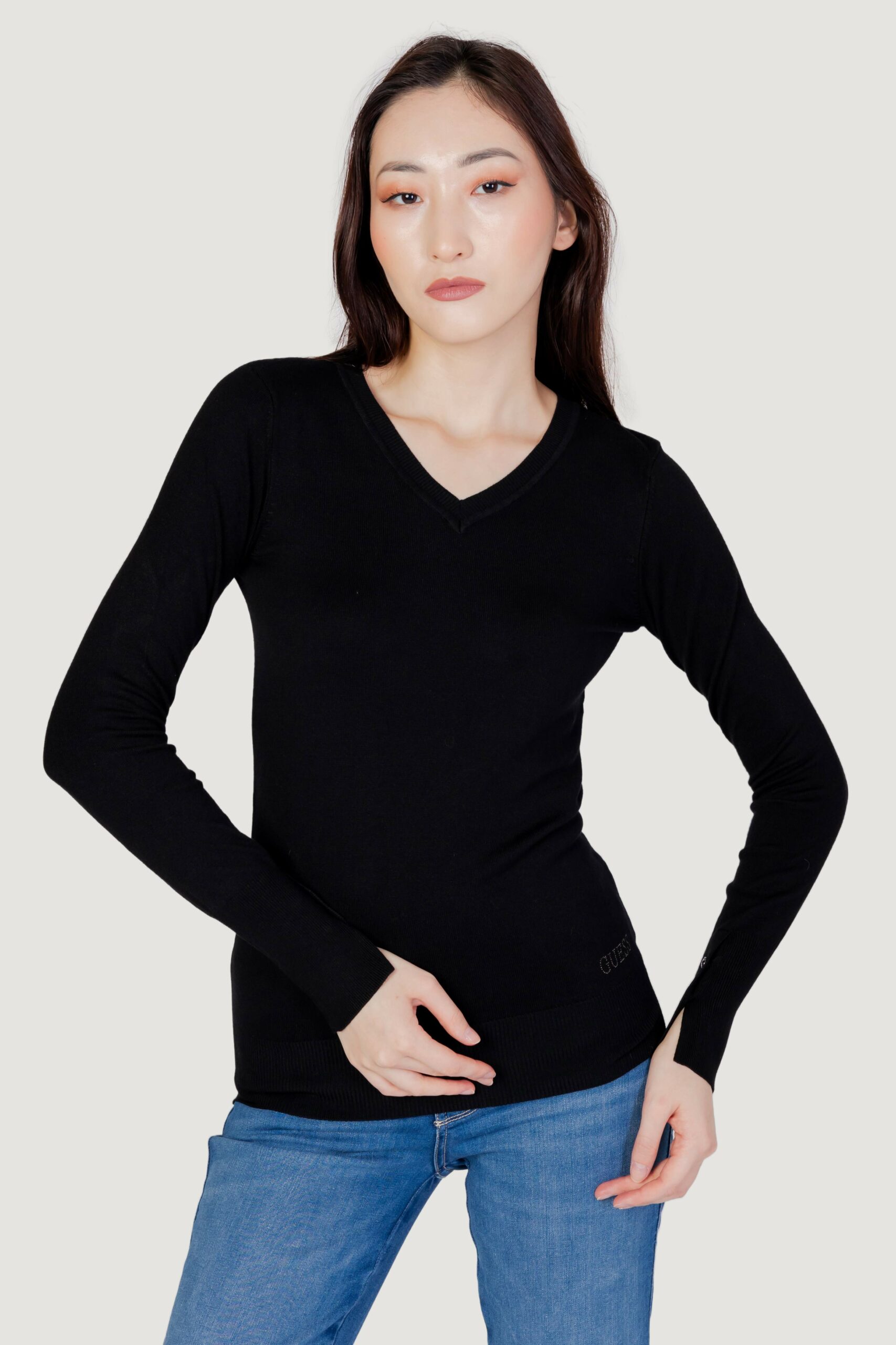 Maglia Guess gena vn ls Nero - Foto 1