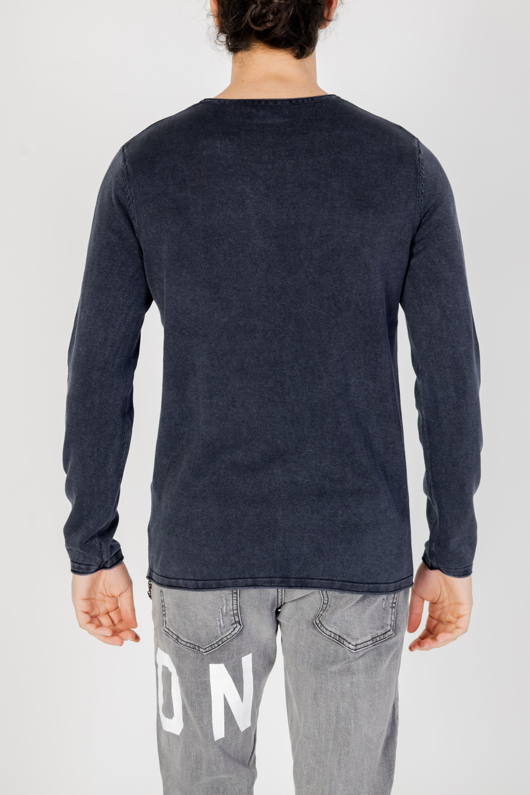 Maglia Jack Jones jjeleo knit crew neck noos Blue scuro - Foto 3