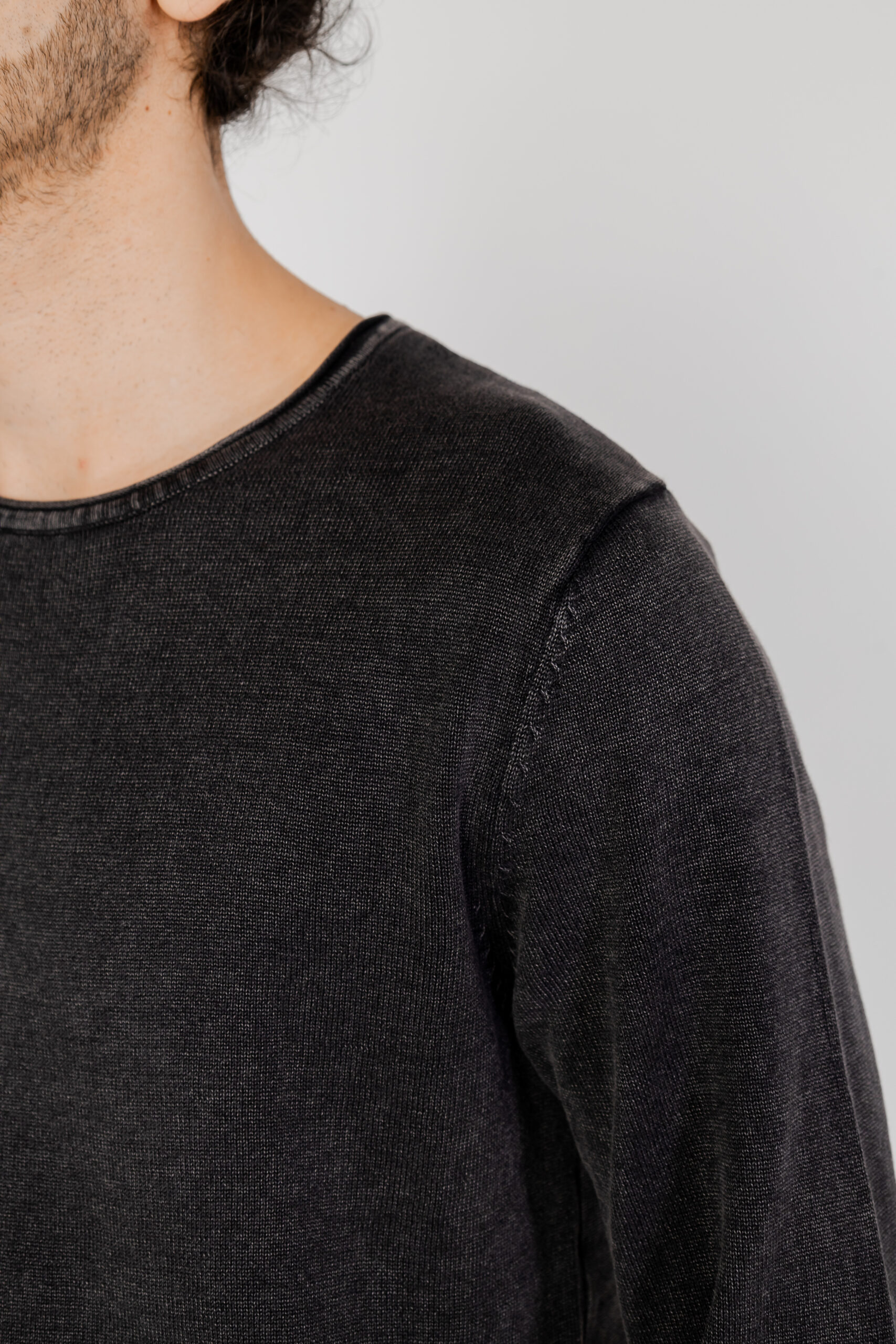 Maglia Jack Jones jjeleo knit crew neck noos Nero - Foto 2