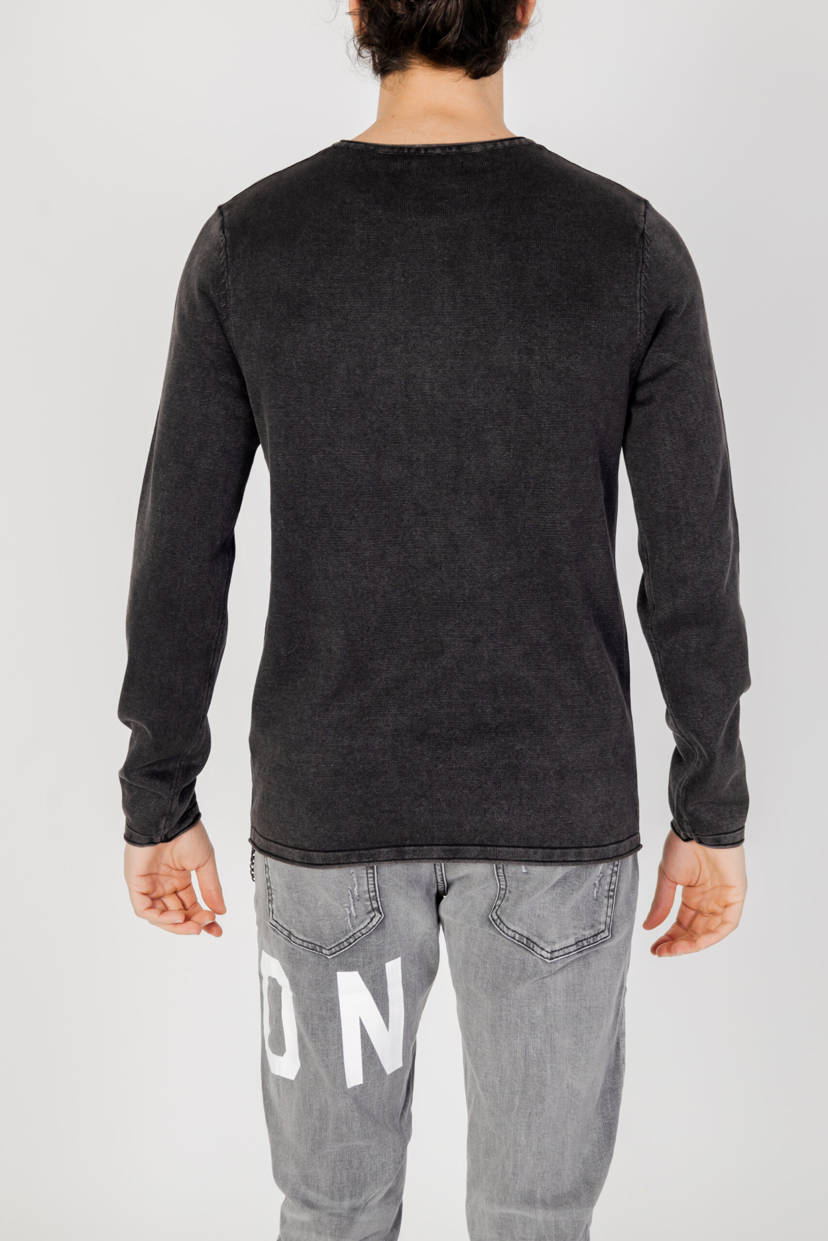 Maglia Jack Jones jjeleo knit crew neck noos Nero - Foto 3