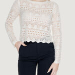 Maglia Jacqueline de Yong jdysun lay l/s boatneck knt noos Beige - Foto 1