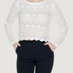 Maglia Jacqueline de Yong jdysun lay l/s boatneck knt noos Panna - Foto 1