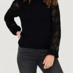 Maglia Only onlannelina ls highneck knt Nero - Foto 1