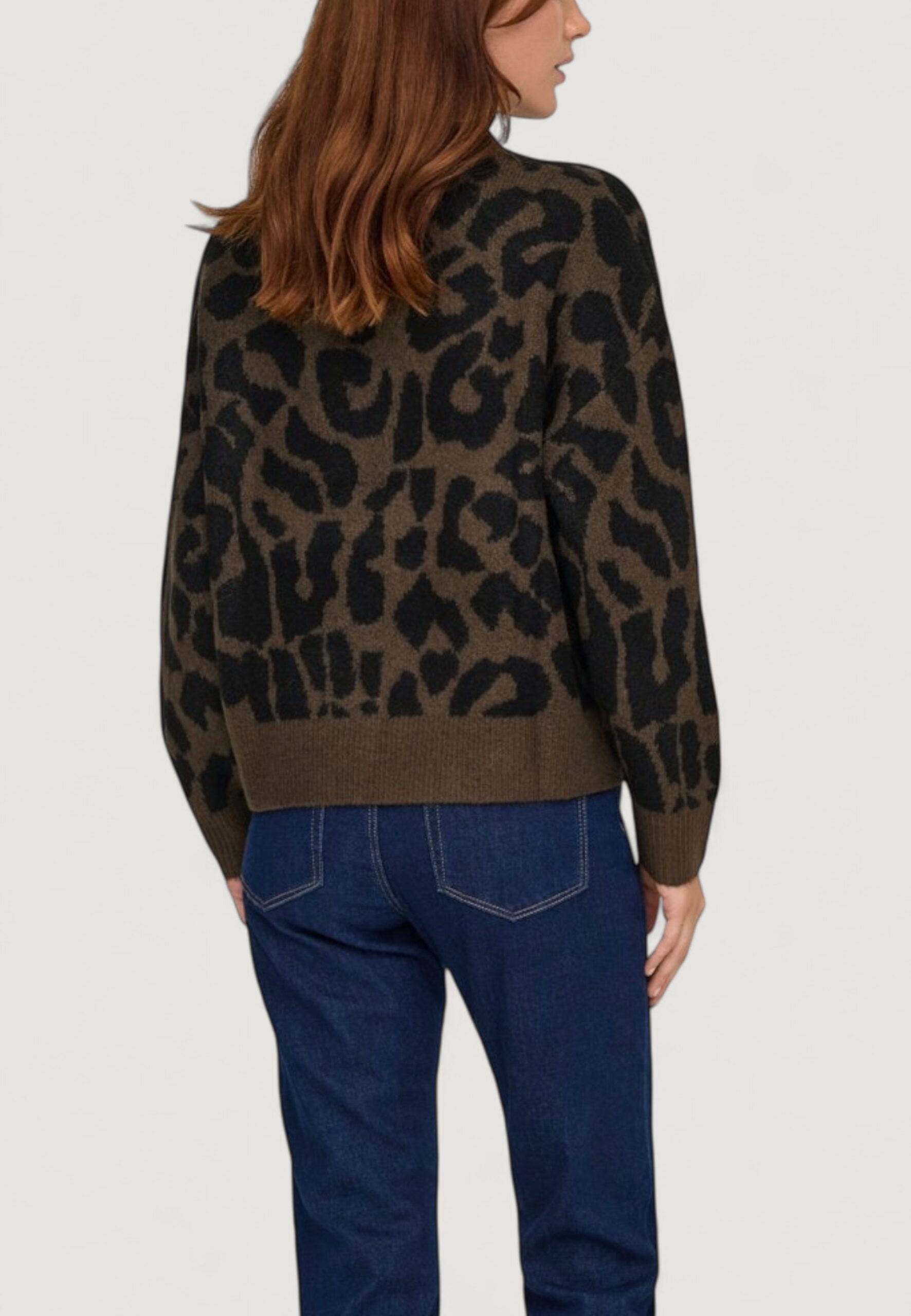 Maglione Jacqueline de Yong jdyelanor leo l/s on pullover knt Marrone - Foto 2