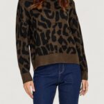 Maglione Jacqueline de Yong jdyelanor leo l/s on pullover knt Marrone - Foto 1