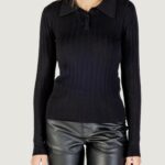 Maglione Jacqueline de Yong jdykate l/s polo pullover knt Nero - Foto 1