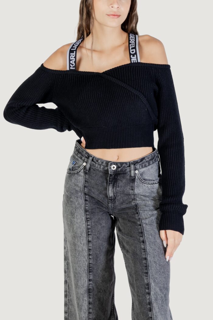Maglione Karl Lagerfeld Jeans klj cut-out sweater Nero