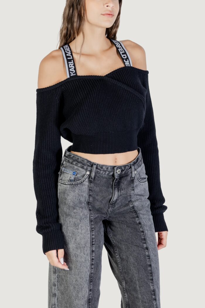 Maglione Karl Lagerfeld Jeans klj cut-out sweater Nero