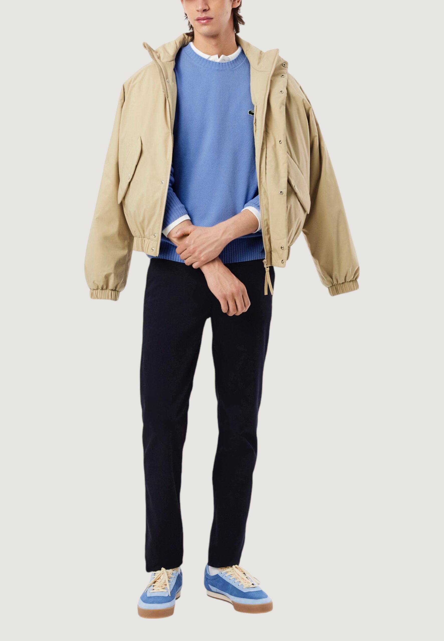 Maglione LACOSTE pullover Blu Chiaro - Foto 4