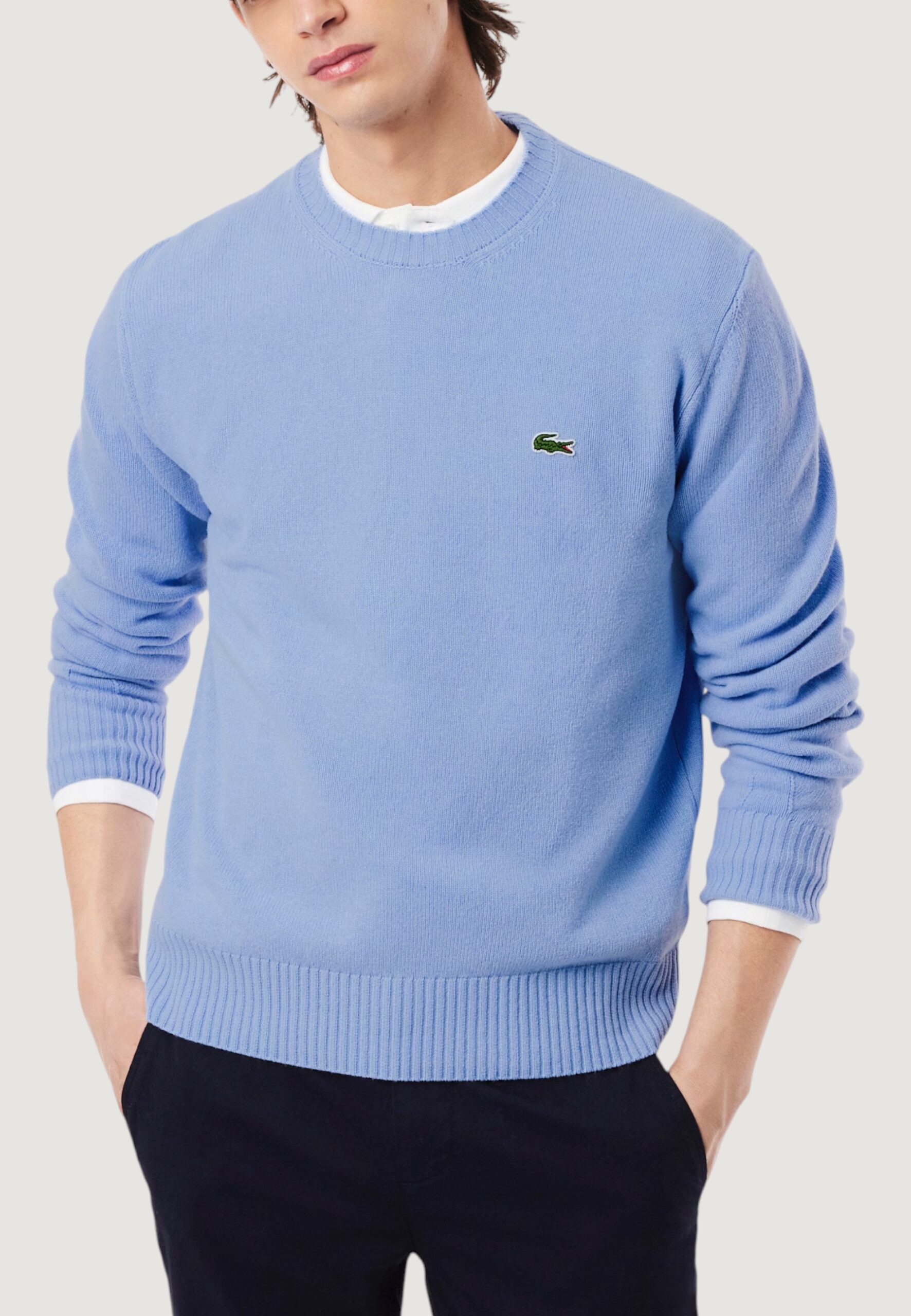 Maglione LACOSTE pullover Blu Chiaro - Foto 1