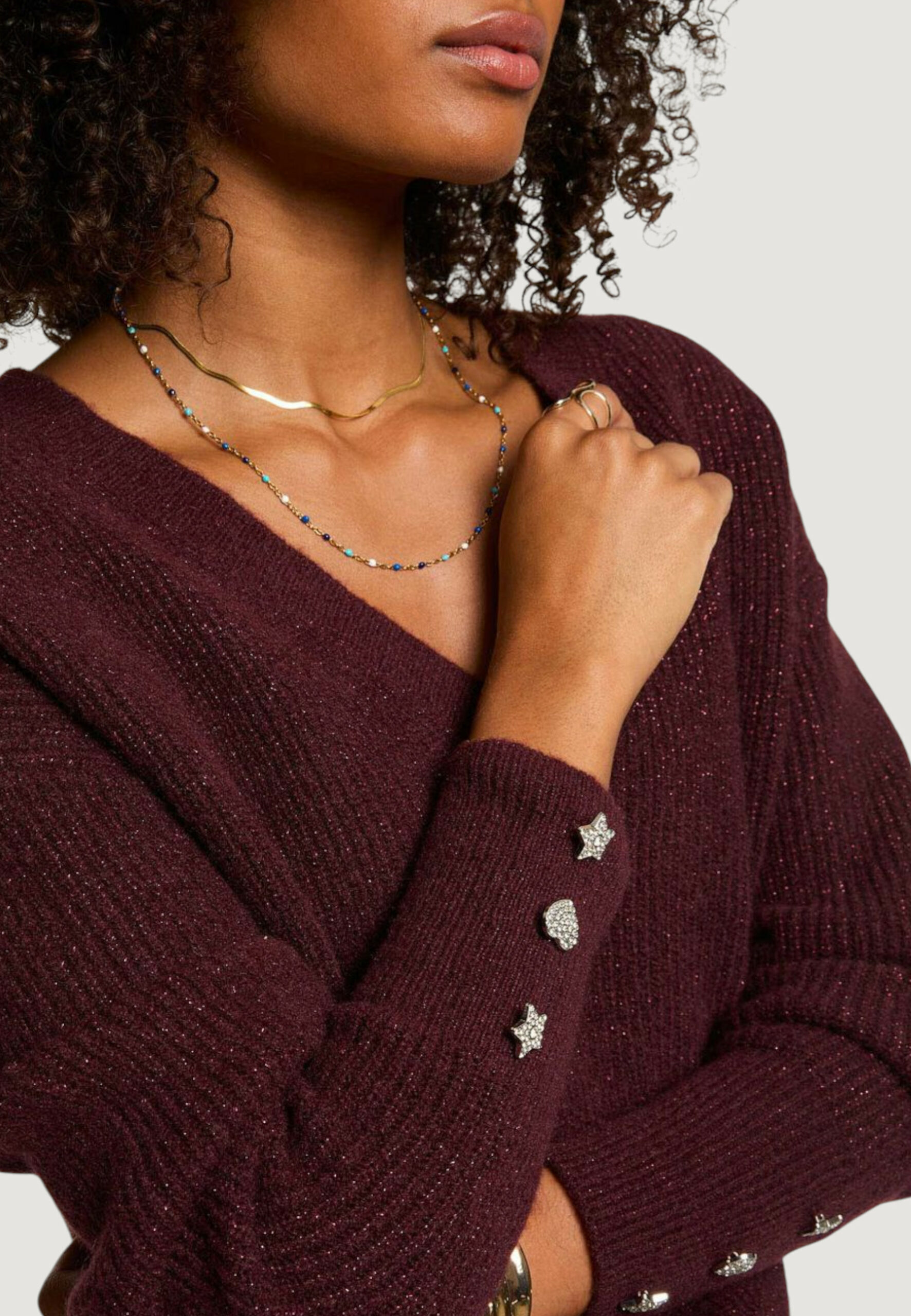 Maglione Morgan De Toi Bordeaux - Foto 4