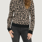 Maglione Only onlibi jq ls high neck cc knt Nero - Beige - Foto 1