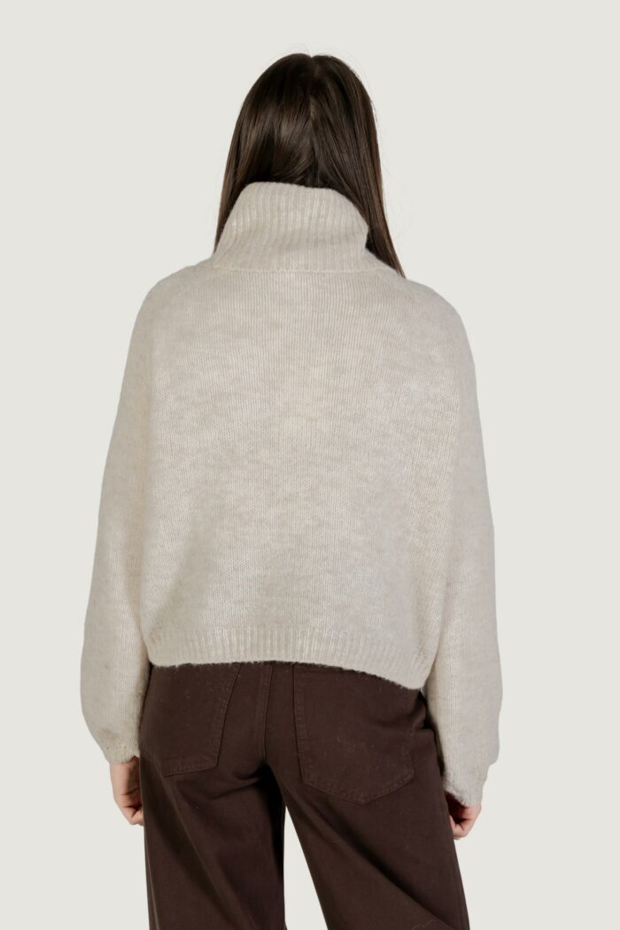 Maglione Only onlgila life ls rollneck bf knt Panna