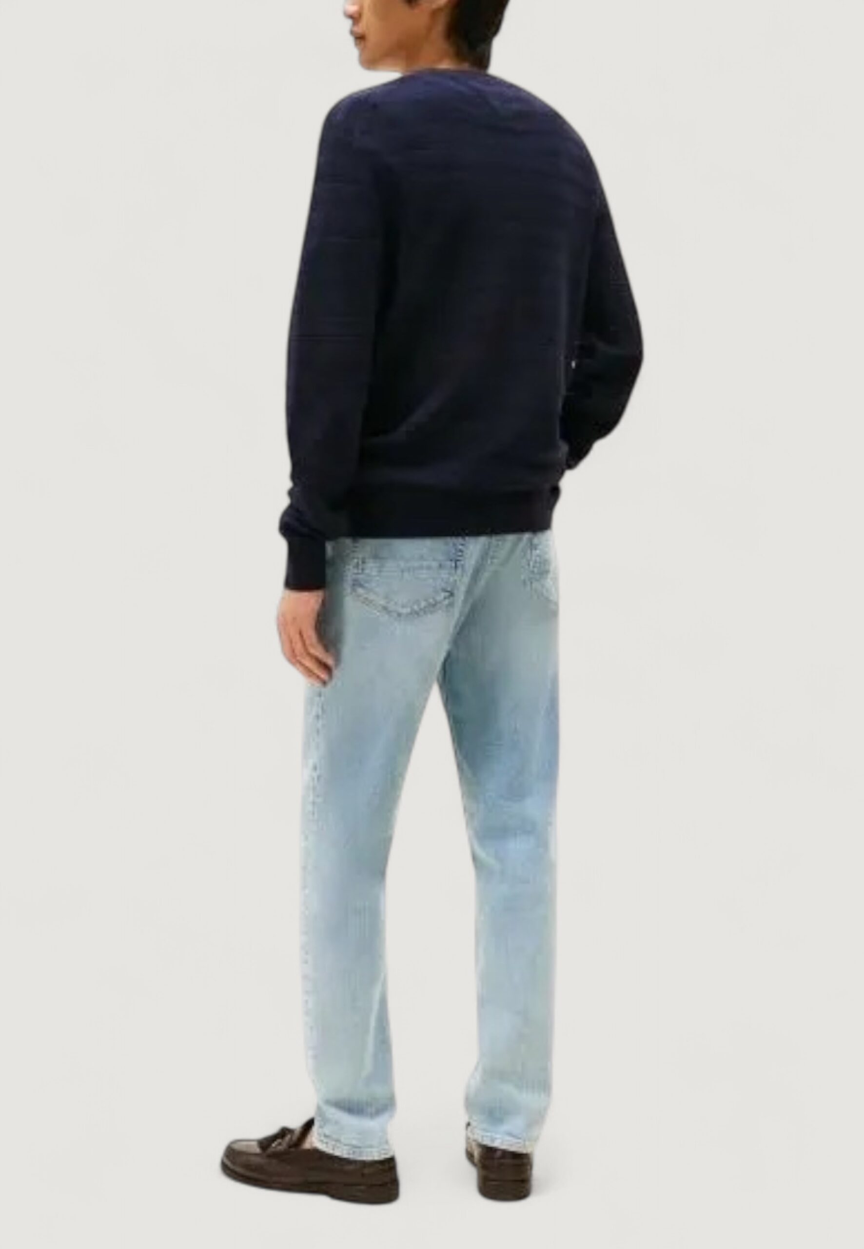 Maglione Tommy Hilfiger stripe structure c n Blue scuro - Foto 4