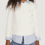 Maglione Tommy Hilfiger Jeans tjw cable essential Panna - Foto 1