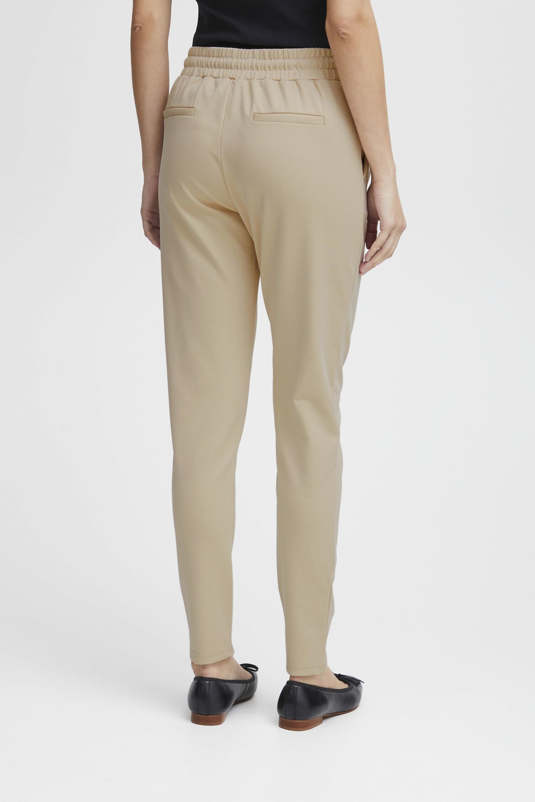 Pantaloni a sigaretta ICHI ihkate pa2 long Beige - Foto 3