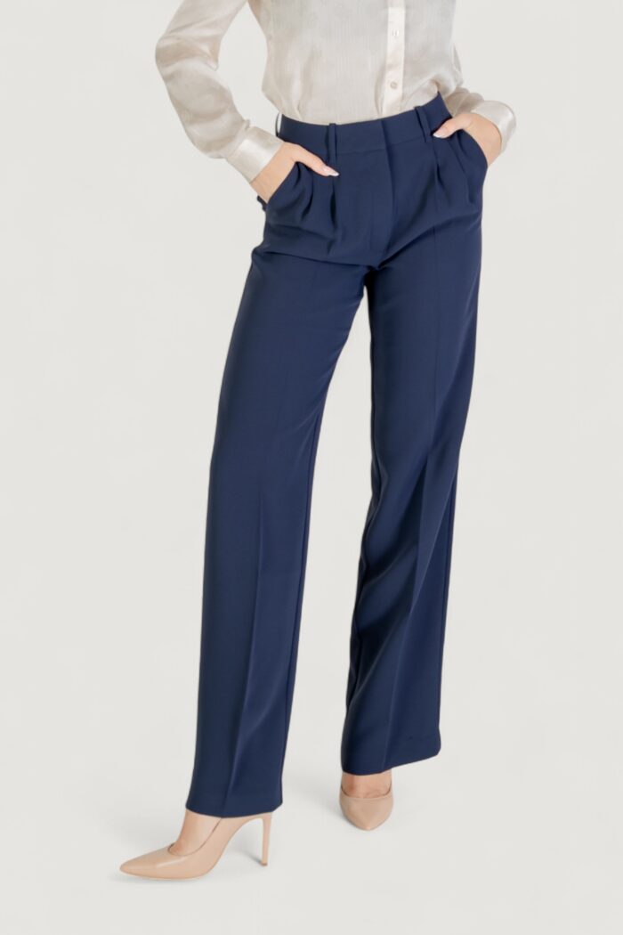 Pantaloni regular Guess theoline perfect pant Blue scuro