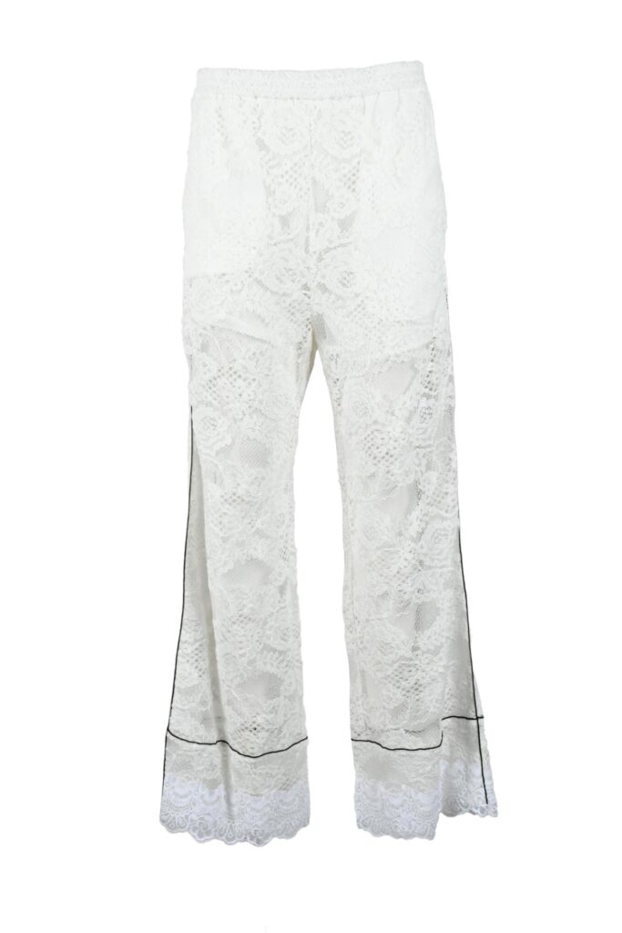Pantaloni regular MSGM Bianco