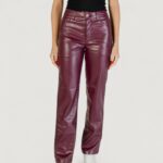 Pantaloni regular Only onlsadie faux leather pants cc otw Vinaccia - Foto 1