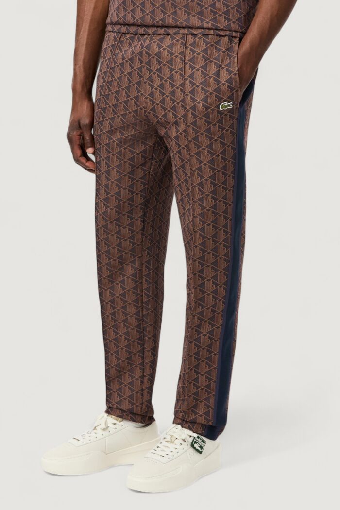 Pantaloni sportivi LACOSTE  VIOLA/MARRONE