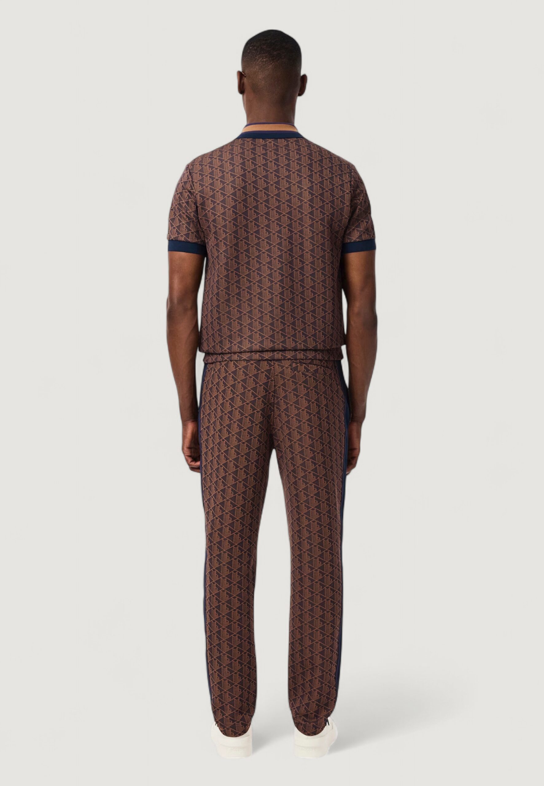 Pantaloni sportivi LACOSTE VIOLA/MARRONE - Foto 4