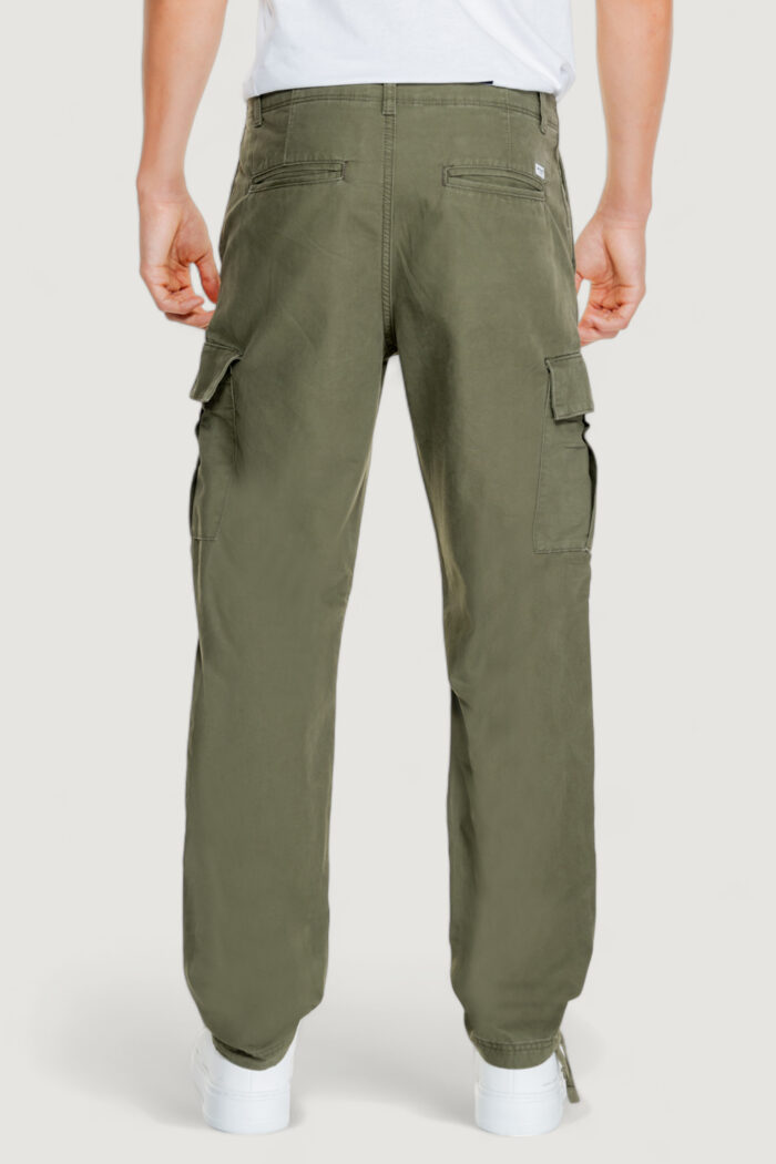 Pantaloni tapered Jack Jones jpstkane barkley cargo pant noos Verde Oliva