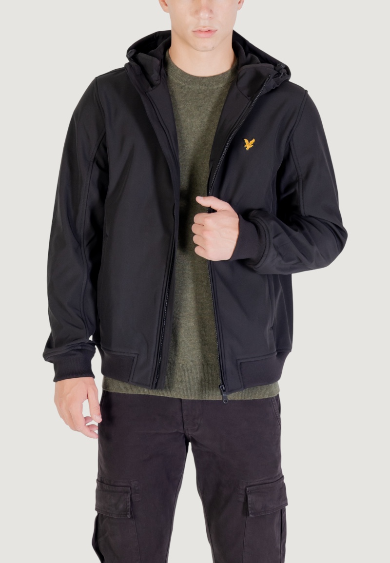 Parka Lyle & Scott fleece back softshell Nero - Foto 1