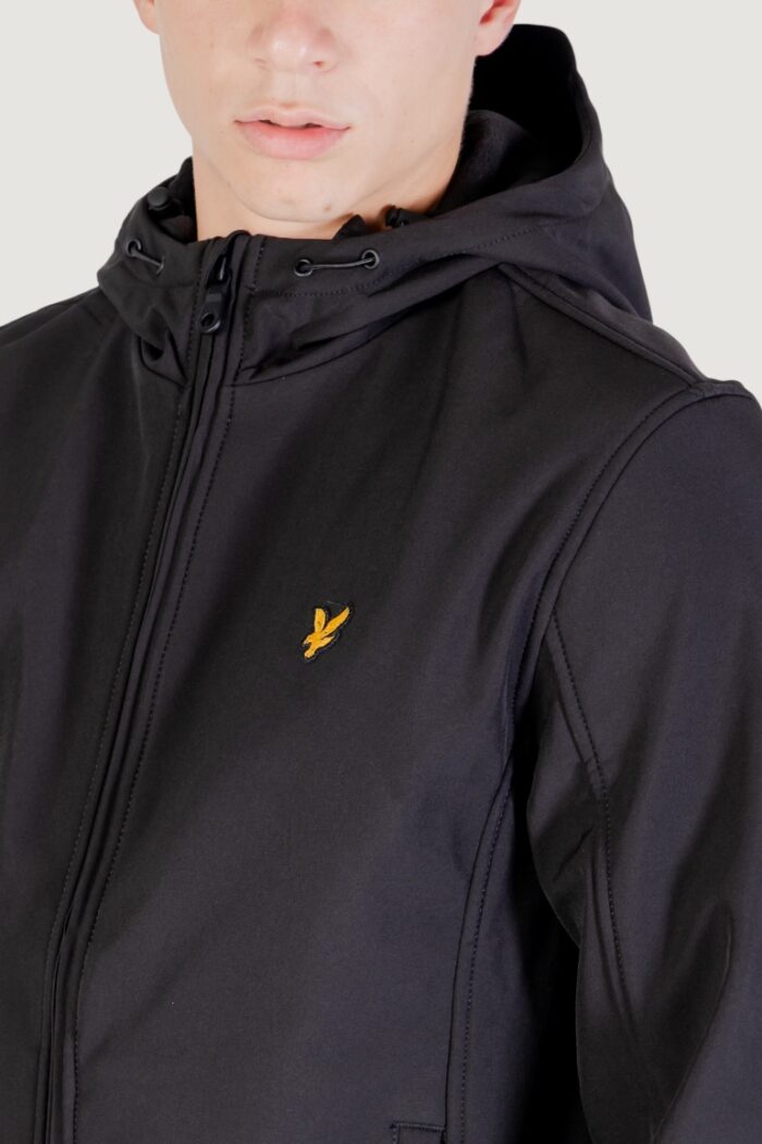 Parka Lyle & Scott fleece back softshell Nero