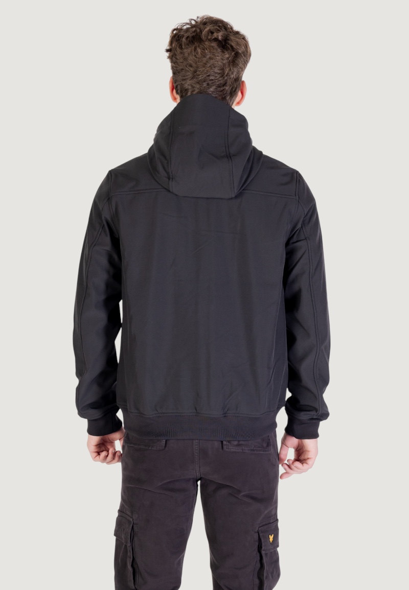 Parka Lyle & Scott fleece back softshell Nero - Foto 5
