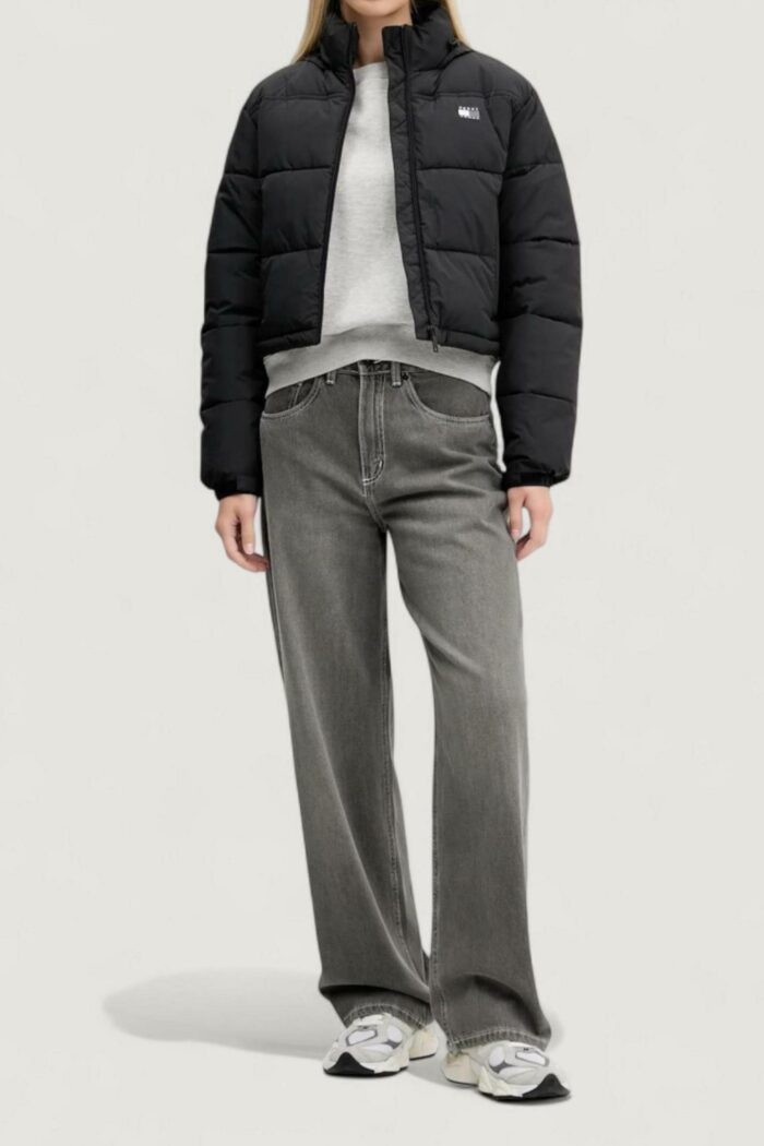 Piumino Tommy Hilfiger Jeans tjw flag back crop e Nero