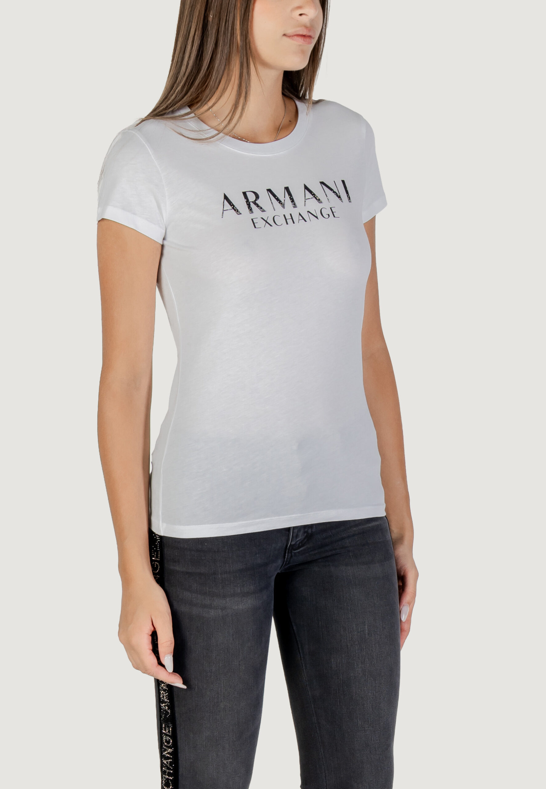 T-shirt Armani Exchange Bianco - Foto 4