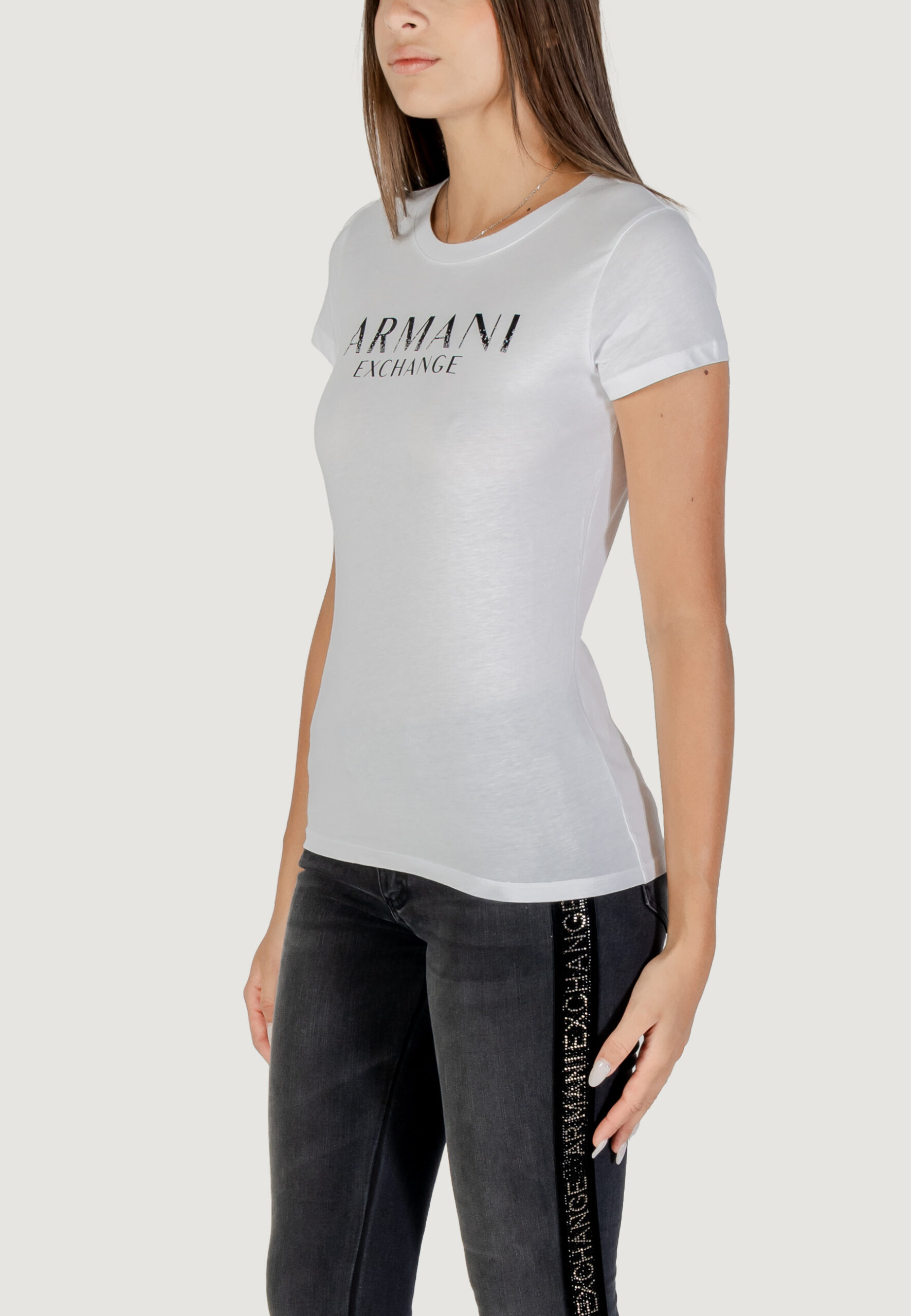 T-shirt Armani Exchange Bianco - Foto 5
